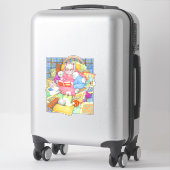 BEDTIME STORY 14" Vinyl Sticker (Koffer)