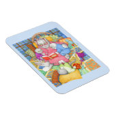 BEDTIME STORY 3x4 Flexible Magnet - Blau (Rechte Seite)