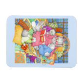 BEDTIME STORY 3x4 Flexible Magnet - Blau (Horizontal)