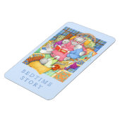BEDTIME STORY 4x6 Flexible Magnet - Blau (Linke Seite)