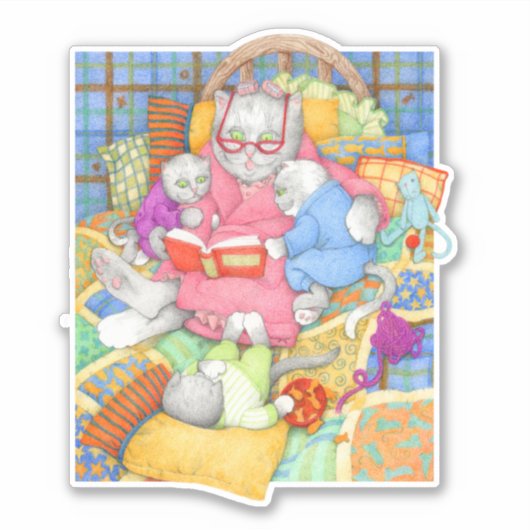 BEDTIME STORY 6" Vinyl Sticker (Vorderseite)
