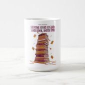 Bedtime Story Legend T Shirt, Same Book 100th Time Kaffeetasse (Mittel)