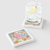 BEDTIME STORY Marble Stone Untersetzer (Seitenansicht)