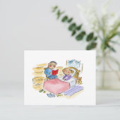 Bedtime Story Postkarte (Stehend Vorderseite)