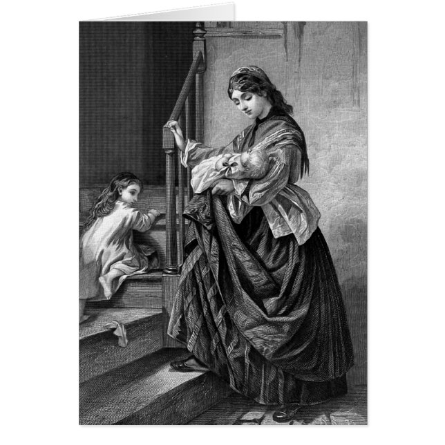 "Bedtime-" Vintage viktorianische Illustration (Vorne)