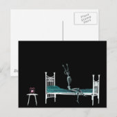 Bedtime X-Ray Skeleton Original Postkarte (Vorne/Hinten)