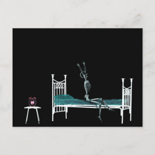 Bedtime X-Ray Skeleton Original Postkarte