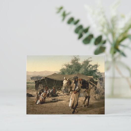 Beduinenzelt im Heiligen Land Postkarte (Stehend Vorderseite)