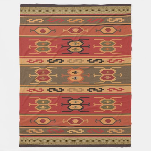 Beduinische "Kamel-Tasche " Fleecedecke (Vorderseite)