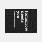 Bedürfnisse - Bewusstsein für psychische Gesundhei Fleecedecke (Vorderseite (Horizontal))