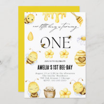 Bee 1. Geburtstag Einladung