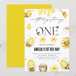 Bee 1. Geburtstag Einladung