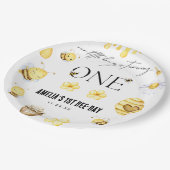 Bee 1. Geburtstag Pappteller (Schrägansicht)