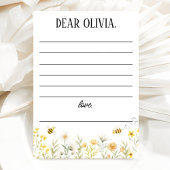 Bee 1st Birthday Time Capsule Card Einladung