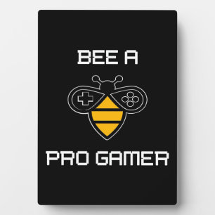 Bee a Pro Gamer, Bee Ohrs, I Love Bee, Beekeeping Fotoplatte