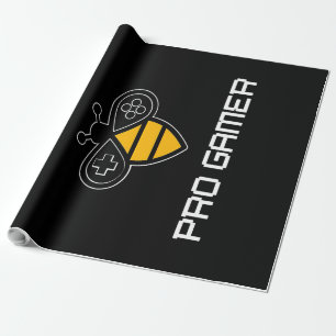 Bee a Pro Gamer, Bee Ohrs, I Love Bee, Beekeeping Geschenkpapier
