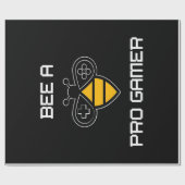Bee a Pro Gamer, Bee Ohrs, I Love Bee, Beekeeping Geschenkpapier (Flach)