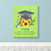 BEE Abschluss Gift - Spaß im Buzzing Personalisier Leinwanddruck (Insitu (Holzboden))