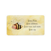 Bee-Address-Labels Adressaufkleber (Vorne)
