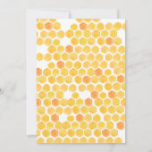 Bee African American Gender Reveitation Einladung (Rückseite)