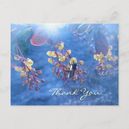 Bee and Berberis Flowers Postkarte