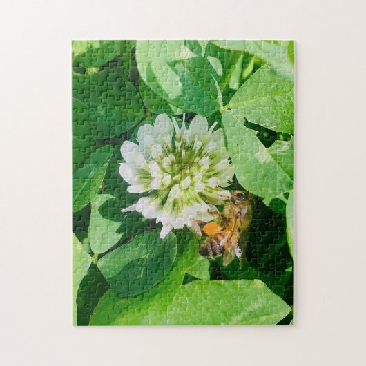 bee and clover puzzle (Vertikal)