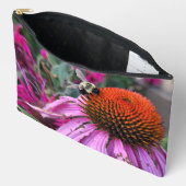 Bee and Coneflower Print Cut Sew Bag Zubehörtasche (Offen)