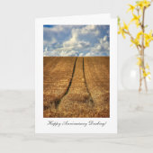 Bee and Gone Weizenfeld Happy Anniversay Darling Karte (Gelbe Blume)