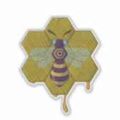 Bee and Hive sticker  (Vorderseite)