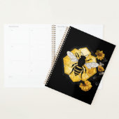 Bee and Honeycomb yellow and black  Planer (Anzeige)