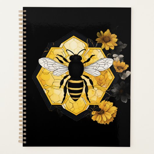 Bee and Honeycomb yellow and black  Planer (Vorderseite)