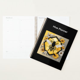 Bee and Honeycombe Design Hive Planner Planer