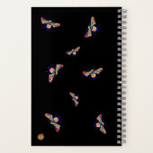 Bee And Sunflower Notebook Notizblock (Rückseite)