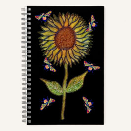 Bee And Sunflower Notebook Notizblock