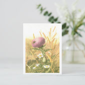 Bee and Thistle Postcard Postkarte (Stehend Vorderseite)