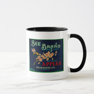 Bee-Apfelkiste-Etikett Tasse