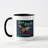 Bee-Apfelkiste-Etikett Tasse (Links)