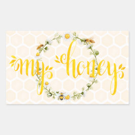 Bee Apiary Honey Jar Stickers