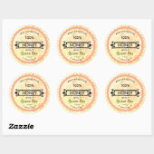 Bee Apiary Honey Jar Stickers (Blatt)