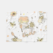 Bee Art Fleecedecke (Vorderseite (Horizontal))