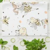 Bee Art Geschirrtuch (Gefaltet)