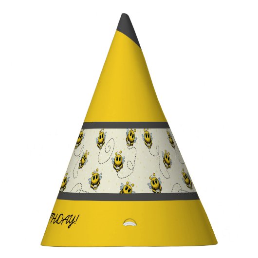 Bee Art Party Hat Partyhütchen (Rechts)