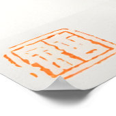 Bee Art Poster (Ecke)