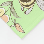 Bee Artwork Fleecedecke (Ecke)