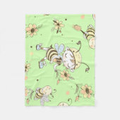 Bee Artwork Fleecedecke (Vorderseite)