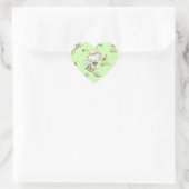 Bee Artwork Herz-Aufkleber (Tasche)