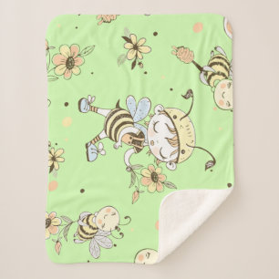 Bee Artwork Sherpadecke