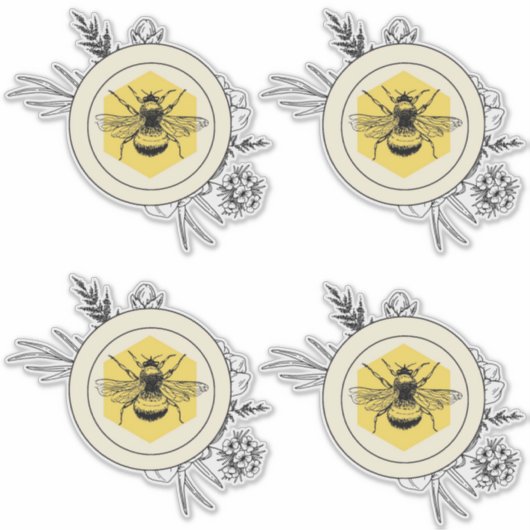 Bee Aufkleber (Vorderseite)