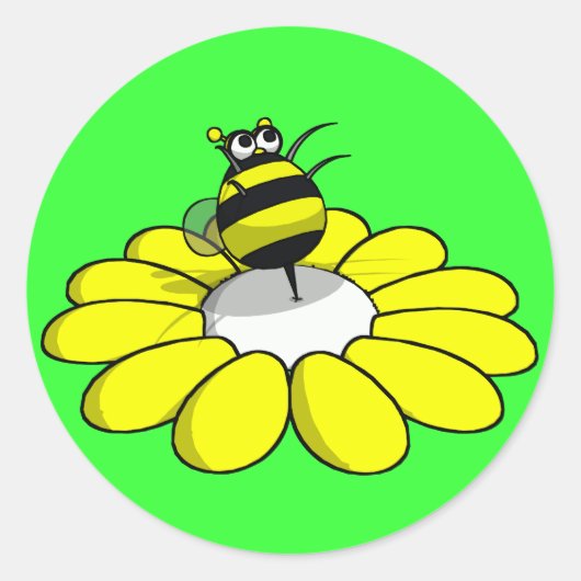 BEE-Aufkleber Runder Aufkleber (Vorderseite)