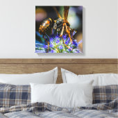 Bee Aware 12" x 12", 1,5", Single Wrapped Canvas Leinwanddruck (Insitu (Schlafzimmer))